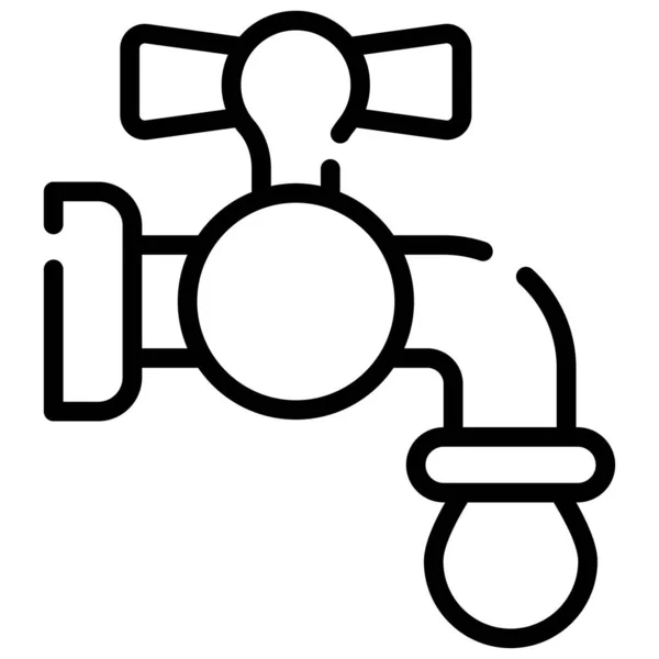 Water Tap Drop Icon Healthcare Medical Icon — Image vectorielle