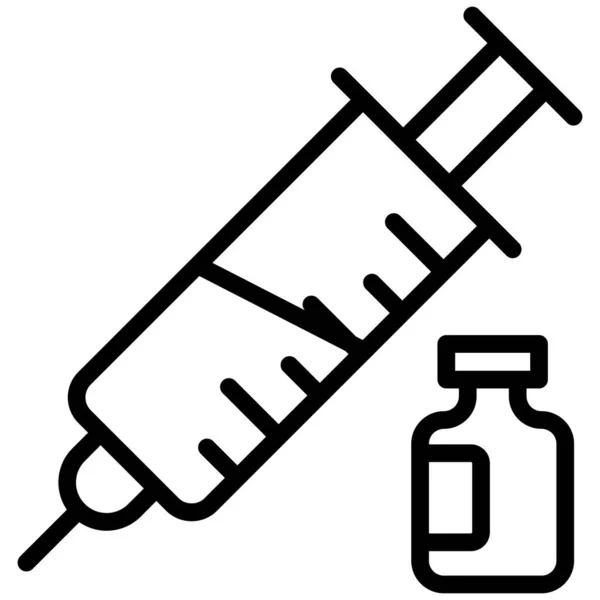 Vaccine Injection Icon Healthcare Medical Icon — Stock Vector