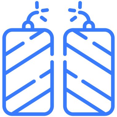 fire bomb line icon, vector design usa independence day icon.