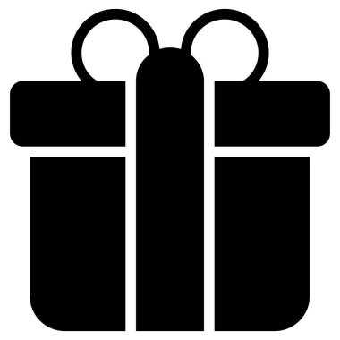 gift box, present glyph icon, vector design usa independence day icon.