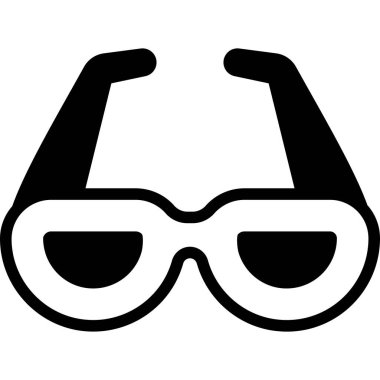 glasses, sunglasses black filled line icon, vector design usa independence day icon.