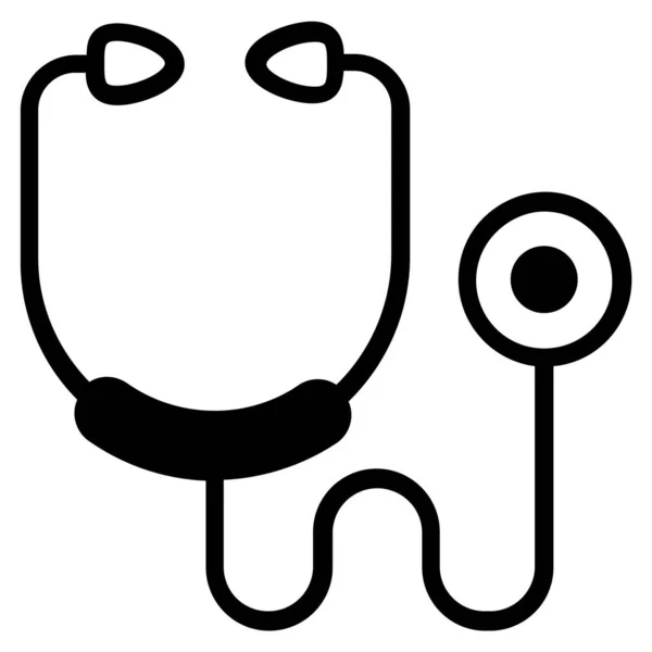 Stethoscope Medical Equipment Icon Healthcare Medical Icon — Vetor de Stock