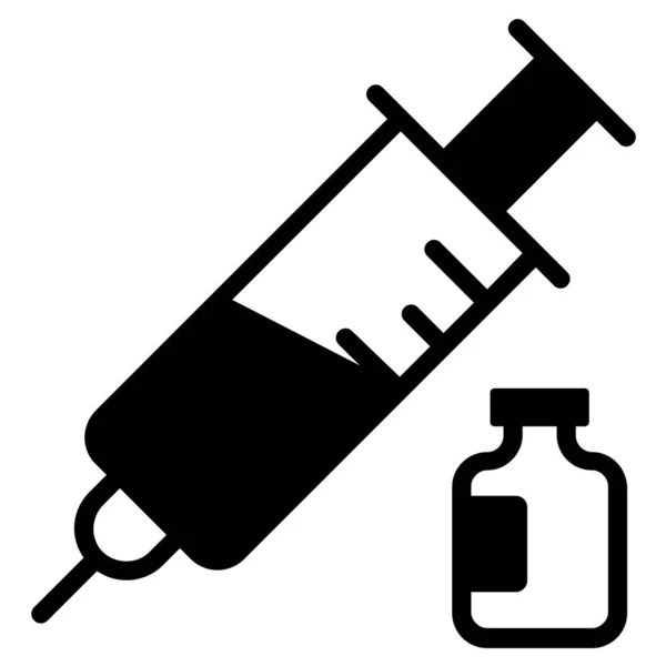 Vaccine Injection Icon Healthcare Medical Icon — Archivo Imágenes Vectoriales