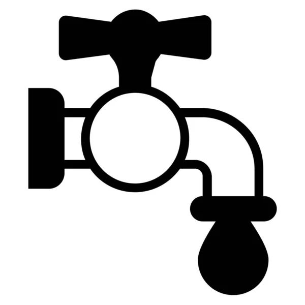 Water Tap Drop Icon Healthcare Medical Icon — Archivo Imágenes Vectoriales