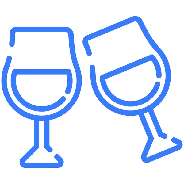 Cheers Celebration Line Icon Vector Design Usa Independence Day Icon — ストックベクタ