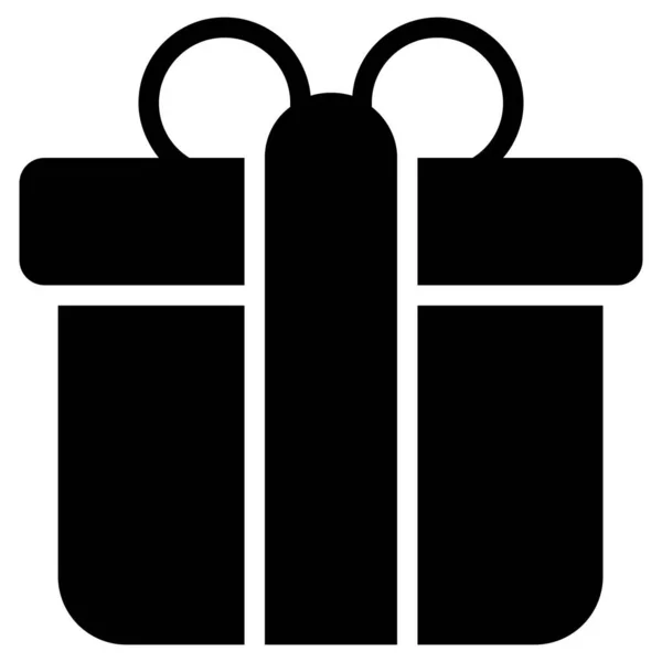Κουτί Δώρου Παρόν Εικονίδιο Glyph Διανυσματικό Σχέδιο Ηπα Ανεξαρτησία Ημέρα — Διανυσματικό Αρχείο