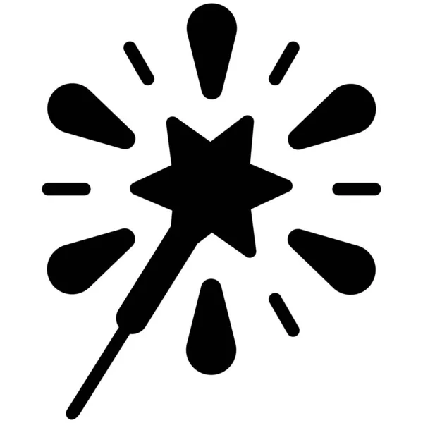 Firework Firecracker Glyph Icon Vector Design Usa Independence Day Icon — Vetor de Stock