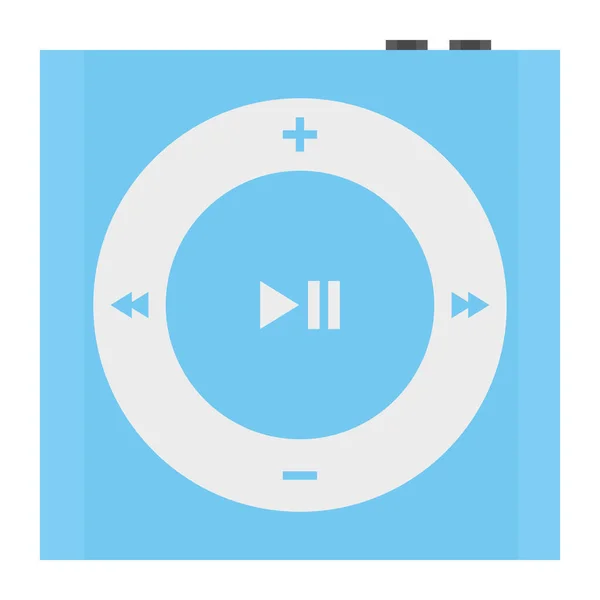 音乐播放器线向量Icon 可以很容易地修改或编辑 — 图库矢量图片