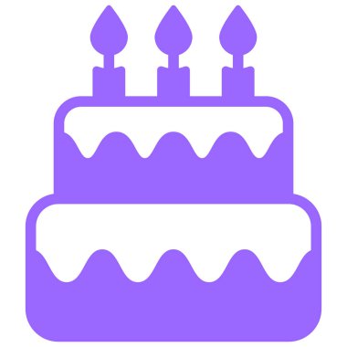 kek mor çizgi simgesi, vektör tasarımı ABD bağımsızlık günü simgesi.