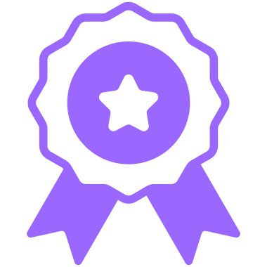 Rozet, mor çizgi ikonu, vektör tasarımı ABD bağımsızlık günü ikonu.