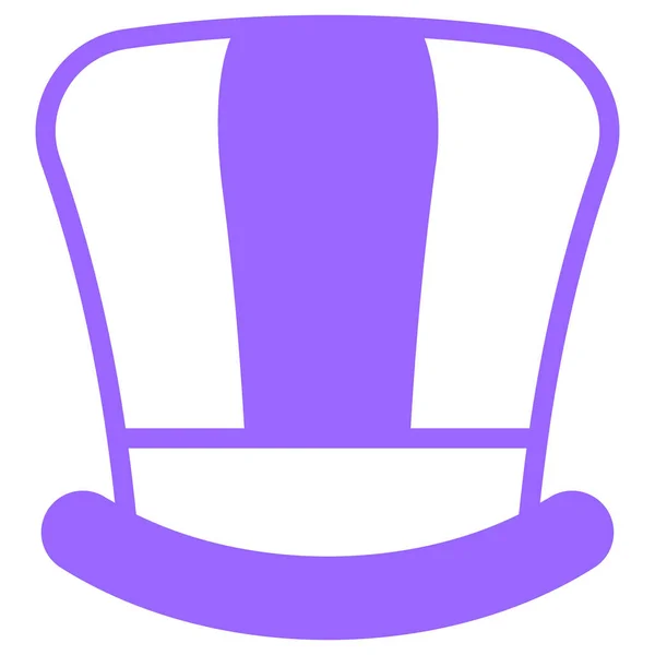 Шапка Капелюх Фіолетова Лінія Значок Векторний Дизайн Значок Дня Незалежності — стоковий вектор