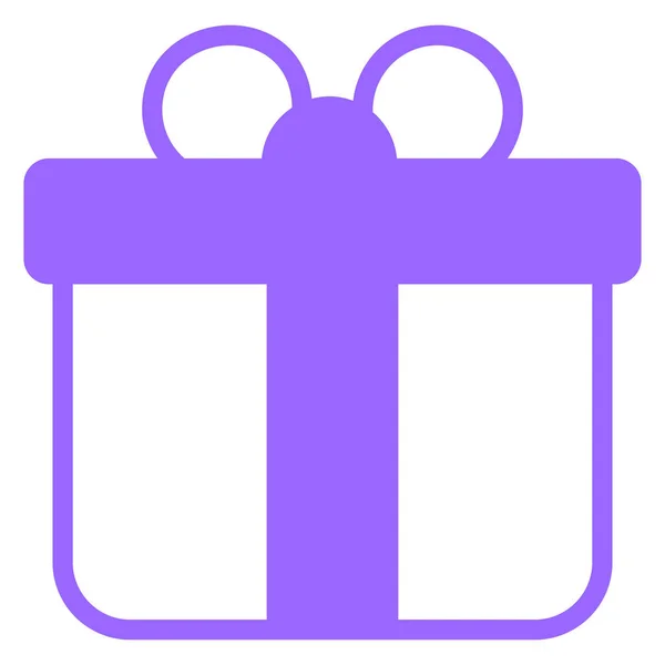 ギフトボックス現在紫色の線のアイコンベクトルデザインウサ独立記念日のアイコン — ストックベクタ