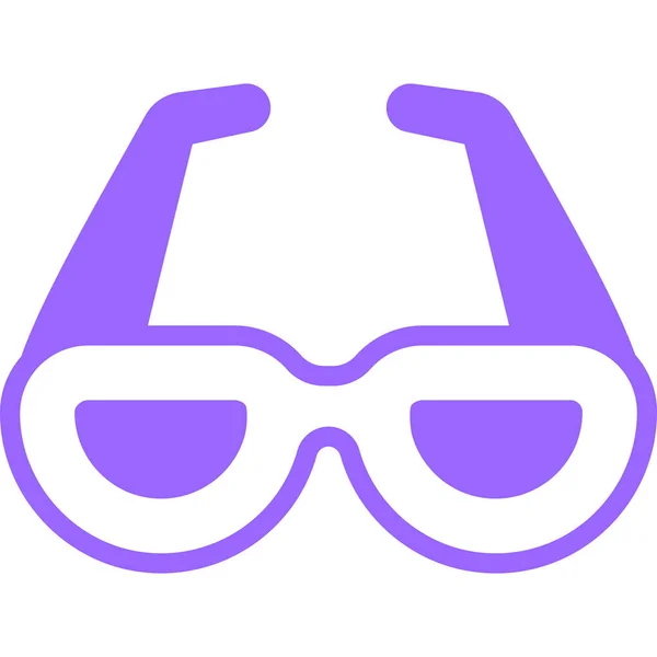 Gafas Gafas Sol Púrpura Icono Línea Diseño Vectores Icono Del — Vector de stock