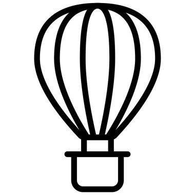 hava balonu çizgi simgesi izole
