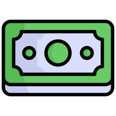 Para mavi çizgi tarzı, Kara Cuma alışverişi, indirim simgesi tasarımı.