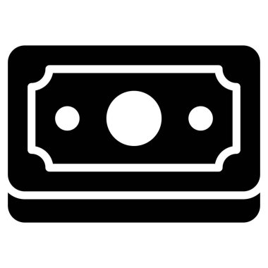 Para için. Kara Cuma kabartma stili ya da market alışverişi, satış ikonu tasarımı. 