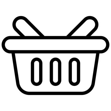 Alışveriş sepeti tarzı, Kara Cuma alışverişi, ikon tasarımı..