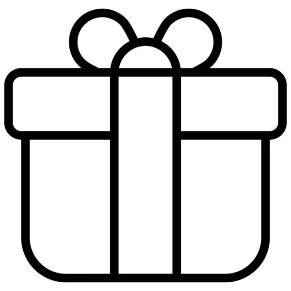 Κουτί Δώρων Μαύρη Παρασκευή Κατάστημα Στυλ Γραμμή Εμπόριο Ψώνια Αγορά — Διανυσματικό Αρχείο
