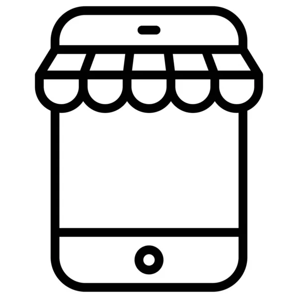 Online Obchod Linka Styl Černý Pátek Nakupování Prodej Ikony Design — Stockový vektor