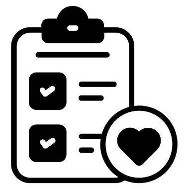 Dilek listesi simgesi, Kara Cuma kabartma tarzı veya market alışverişi, dükkan satış simgesi tasarımı.