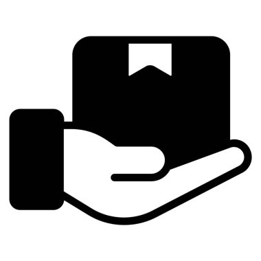 Dağıtım siyah çizgi simgesi, Kara Cuma kabartma stili ya da market alışverişi, dükkan satış ikonu tasarımı.