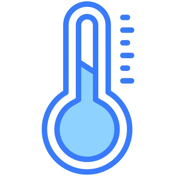 Temperaturikon Jul Och Fest Samling Symboler Redigerbar Vektordesign — Stock vektor