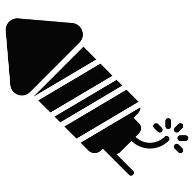 Havai fişek ikonu, Noel ve kutlamalar. Sembol koleksiyonu. Düzenlenebilir vektör Tasarımı