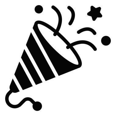 Havai fişek ikonu, Noel ve kutlamalar. Sembol koleksiyonu. Düzenlenebilir vektör Tasarımı