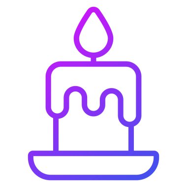 Mum hattı ikonu, Noel ve kutlamalar. Taslak sembol koleksiyonu. Düzenlenebilir vektör Tasarımı