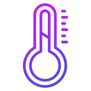 Sıcaklık çizgisi ikonu, Noel ve kutlamalar. Taslak sembol koleksiyonu. Düzenlenebilir vektör Tasarımı