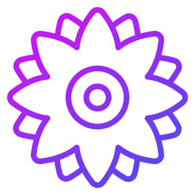 Çiçek çizgisi ikonu, Noel ve kutlamalar. Taslak sembol koleksiyonu. Düzenlenebilir vektör Tasarımı