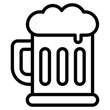 Alkol ikonu, Noel ve kutlamalar. Taslak sembol koleksiyonu. Düzenlenebilir vektör Tasarımı