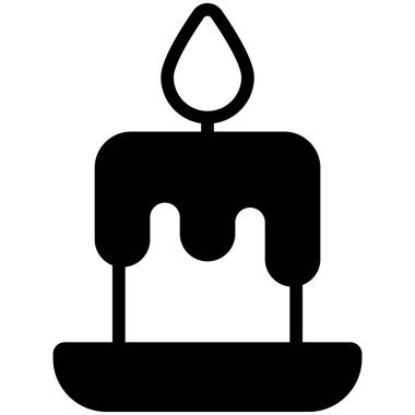 Mum ikonu, Noel ve kutlamalar. Taslak sembol koleksiyonu. Düzenlenebilir vektör Tasarımı