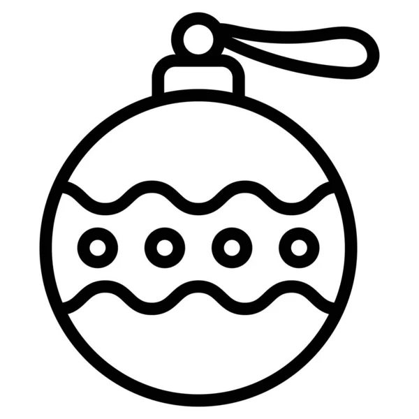 Ornament Ikone Weihnachten Und Feiern Umrissene Symbolsammlung Editierbares Vektordesign — Stockvektor