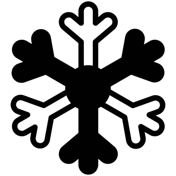 Snowflake Icon Christmas Celebrations Outline Symbol Collection Editable Vector Design — Stock Vector