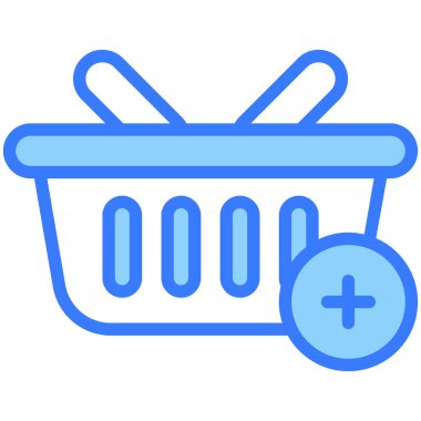 Sepet Mavi Taslak simgesi, Alışveriş ve İndirim ikonu ekle.