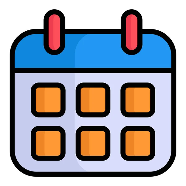 Иконка Цвета Календаря Значок Покупки Скидки Продажи — стоковый вектор