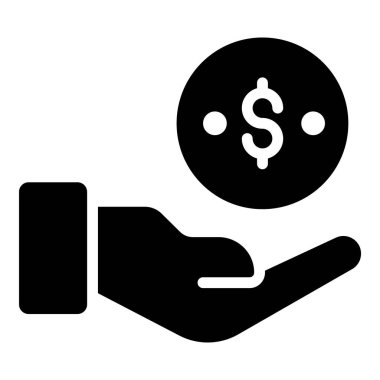 Dolar vektör simgesi, alışveriş ve indirim satış simgesi.