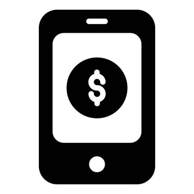 mobil ödeme vektör simgesi, alışveriş ve indirim satış simgesi.