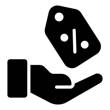 Ucuz fiyat vektörü simgesi, alışveriş ve indirim satış simgesi.