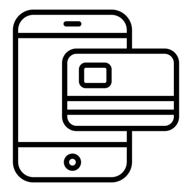 ödeme yöntemi vektör çizgisi simgesi, alışveriş ve indirim satış simgesi.