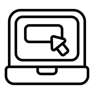 çevrimiçi alışveriş çizgisi simgesi, alışveriş ve indirim satış simgesi.