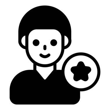 Satış adamı vektörü siyah simgesi, alışveriş ve indirim satış simgesi.