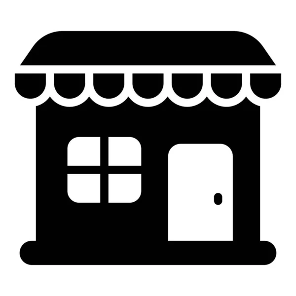 Shop Vektor Glyphen Symbol Shopping Und Rabattverkauf Symbol — Stockvektor