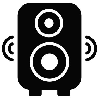 Hoparlör vektör simgesi. Hindu festivali, Hindu kutlama ikonu,