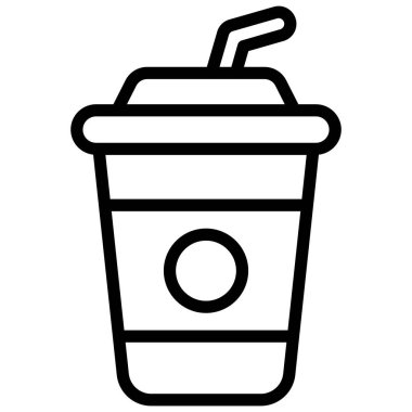 Meyve suyu bardağı ana hatları ikonu. Hindu festivali, Hindu kutlama ikonu,