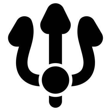 Cadılar Bayramı, trisula vektör simgesi