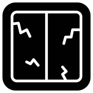 Korku penceresi vektör simgesi 