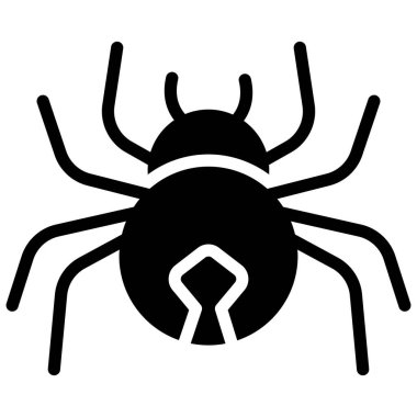 Örümcek, Cadılar Bayramı vektör simgesi 