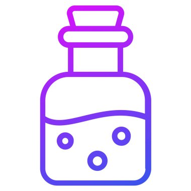 zehirli kavanoz vektör ana hatları simgesi.